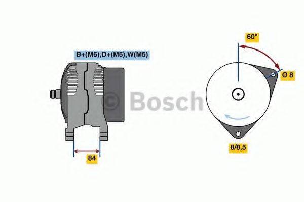 BOSCH 0986080820 Генератор