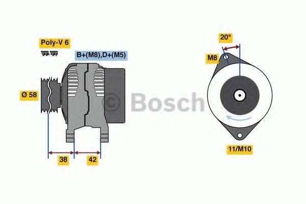 BOSCH 0986081000 Генератор