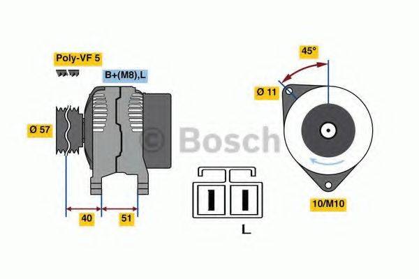 BOSCH 0986081060 Генератор