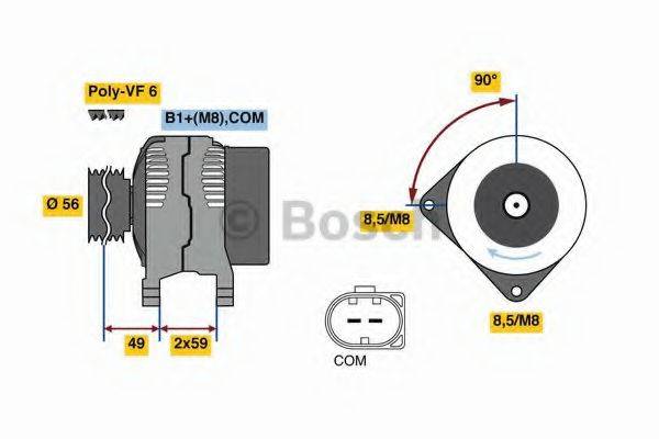 BOSCH 0986081160 Генератор