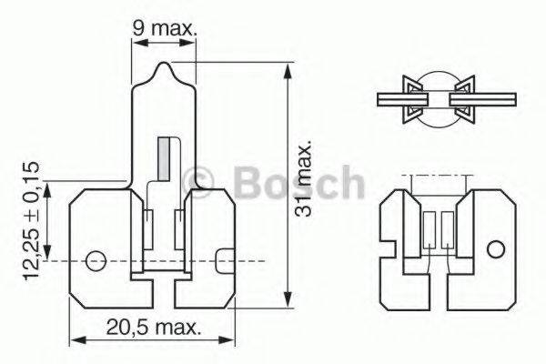 BOSCH 1987302022 Лампа розжарювання, протитуманна фара