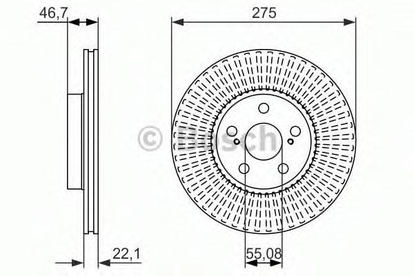 BOSCH 0986479767 гальмівний диск