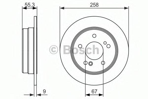 BOSCH 0986479848 гальмівний диск