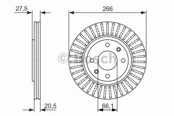 BOSCH 0986479849 гальмівний диск