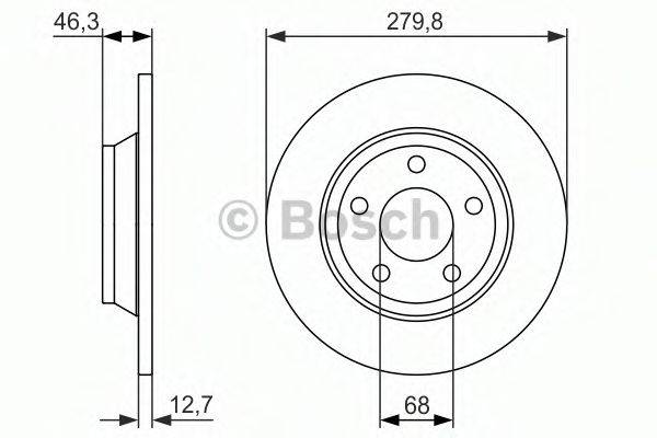 BOSCH 0986479889 гальмівний диск