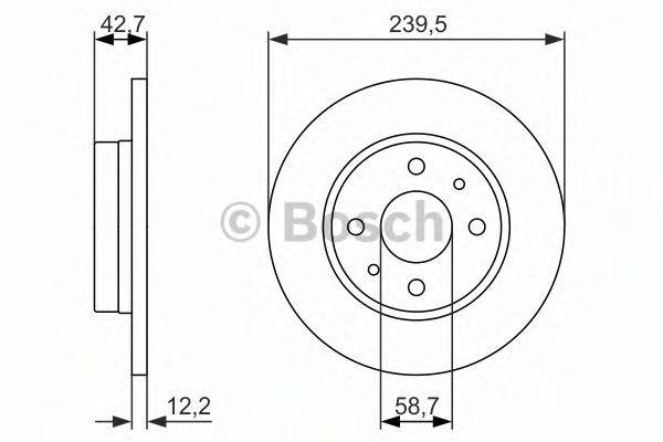 BOSCH 0986479905 гальмівний диск