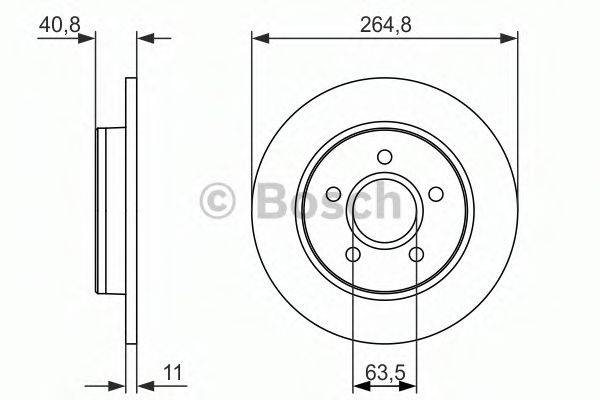 BOSCH 0986479955 гальмівний диск