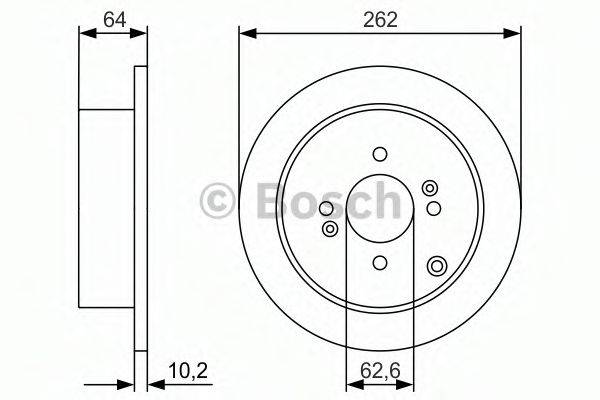 BOSCH 0986479983 гальмівний диск