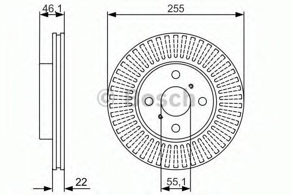 BOSCH 0986479987 гальмівний диск