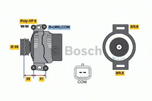 BOSCH 0121615010 Генератор