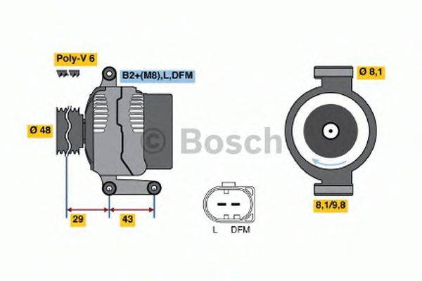 BOSCH 0124325158 Генератор