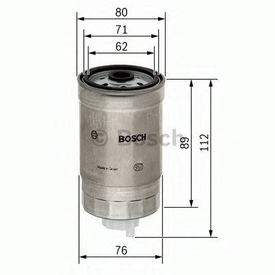 BOSCH 1457434291 Паливний фільтр