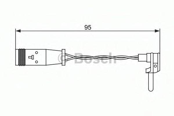 BOSCH 1987473070 Сигналізатор, знос гальмівних колодок