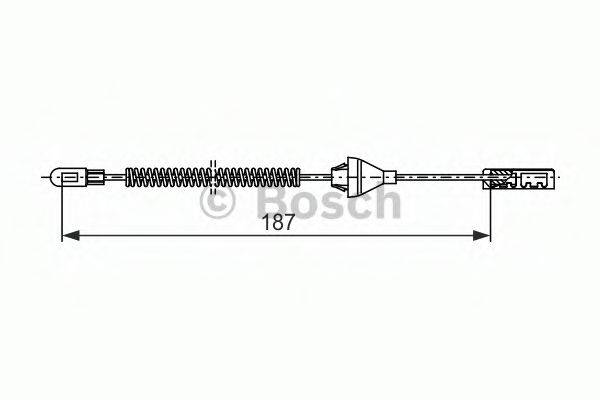 BOSCH 1987482382 Трос, стоянкова гальмівна система