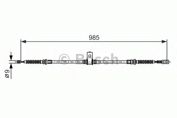 BOSCH 1987482395 Трос, стоянкова гальмівна система