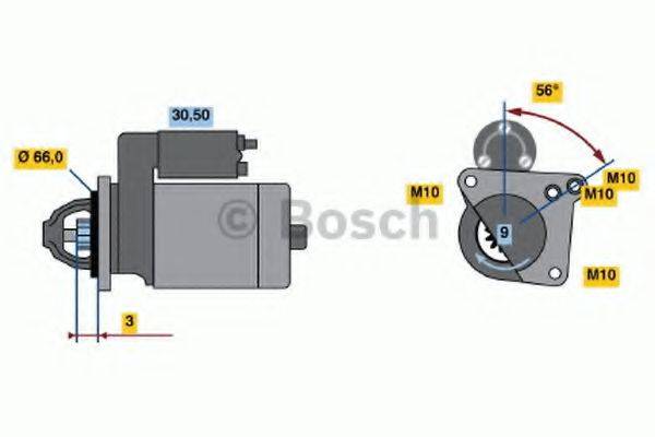 BOSCH 0001106017 Стартер