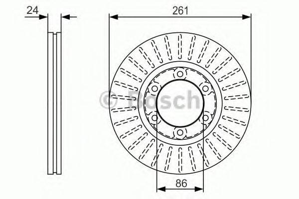 BOSCH 0986479053 гальмівний диск