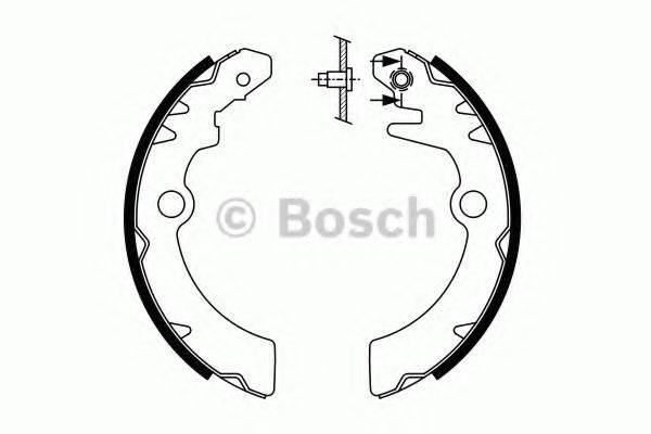 BOSCH 0986487760 Комплект гальмівних колодок