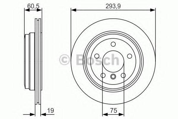 BOSCH 0986479R34 гальмівний диск