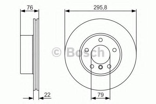 BOSCH 0986479R72 гальмівний диск