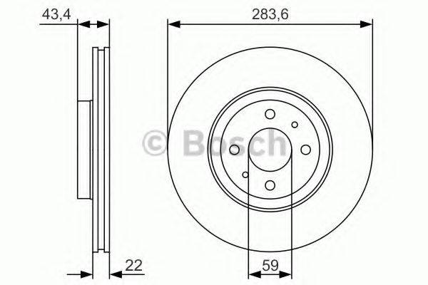 BOSCH 0986479S01 гальмівний диск