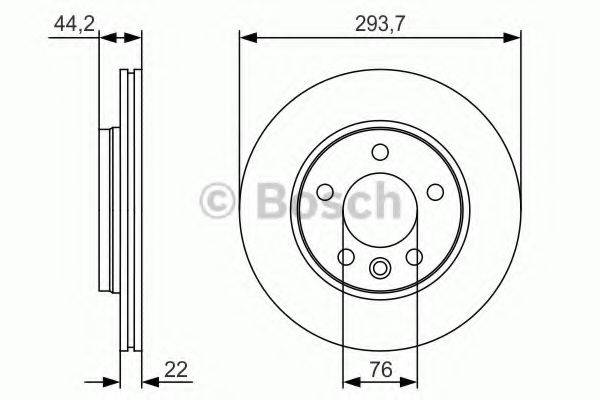 BOSCH 0986479S06 гальмівний диск