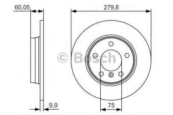 BOSCH 0986479S34 гальмівний диск