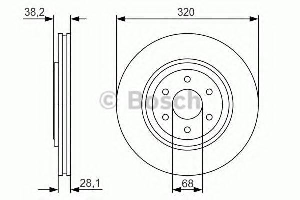 BOSCH 0986479S35 гальмівний диск