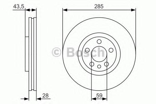 BOSCH 0986479S62 гальмівний диск