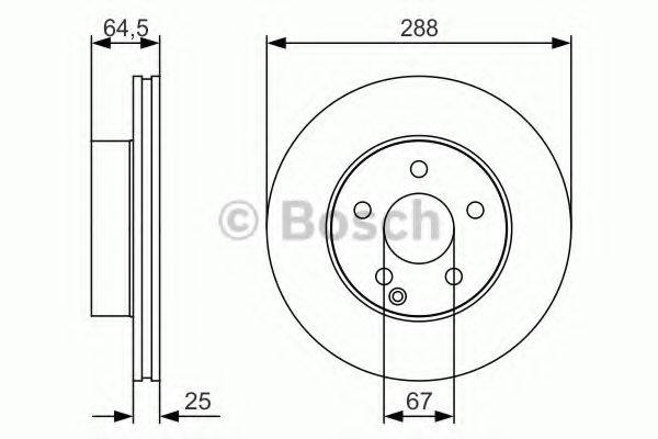 BOSCH 0986479S83 гальмівний диск