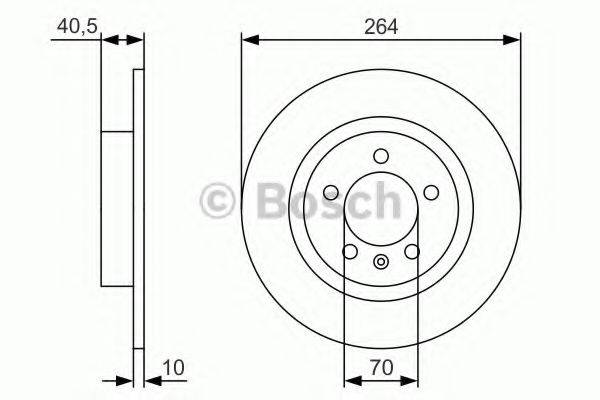 BOSCH 0986479S88 гальмівний диск