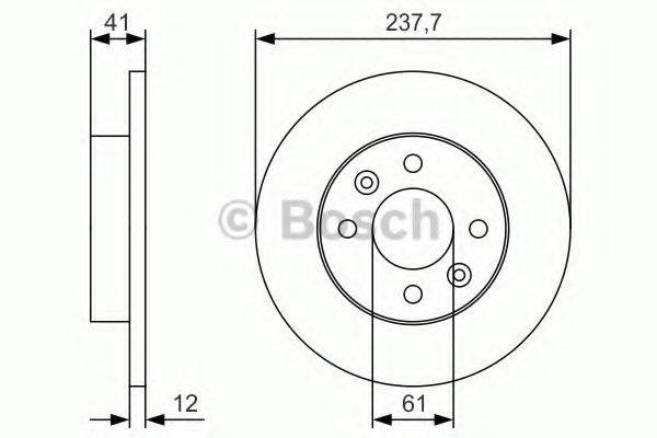 BOSCH 0986479S45 гальмівний диск