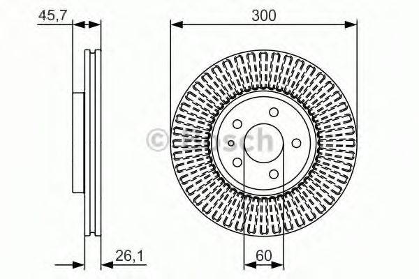 BOSCH 0986479666 гальмівний диск