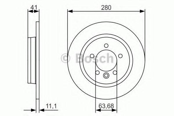 BOSCH 0986479691 гальмівний диск