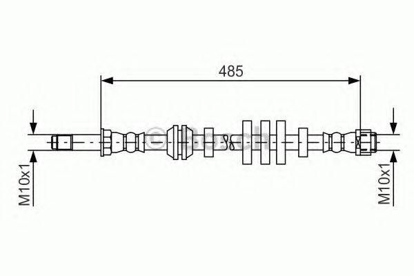 BOSCH 1987481568 Гальмівний шланг