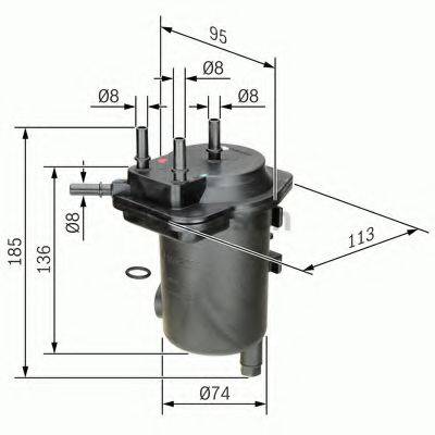 BOSCH 0450907011 Паливний фільтр