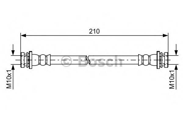 BOSCH 1987481628 Гальмівний шланг