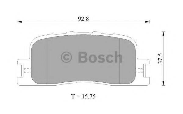 BOSCH 0986505403 Комплект гальмівних колодок, дискове гальмо