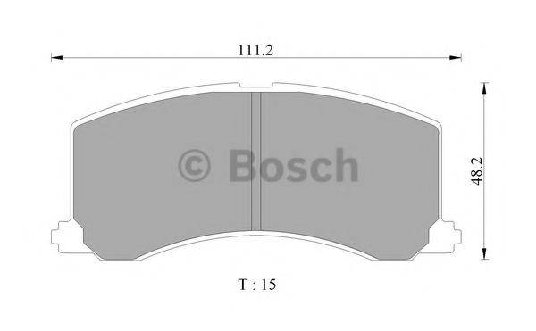 BOSCH 0986505977 Комплект гальмівних колодок, дискове гальмо