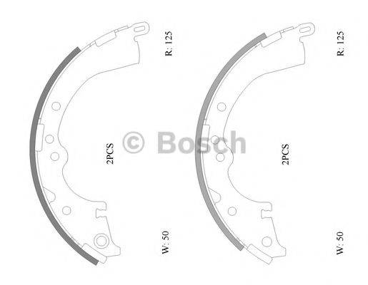 BOSCH 0986AB0116 Комплект гальмівних колодок