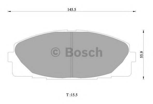 BOSCH 0986AB1419 Комплект гальмівних колодок, дискове гальмо