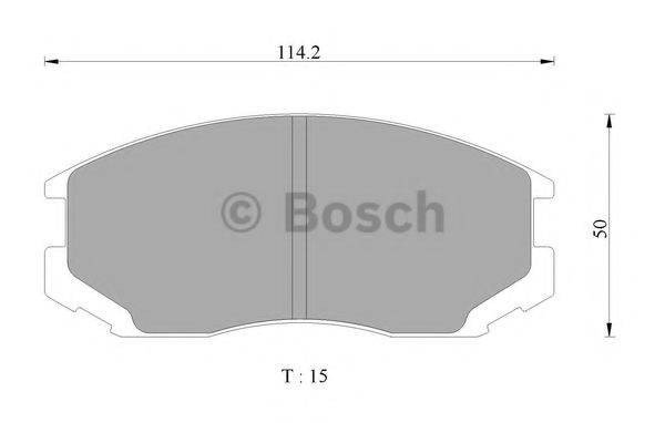 BOSCH 0986AB2066 Комплект гальмівних колодок, дискове гальмо