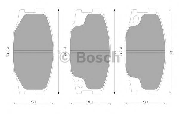 BOSCH 0986AB2335 Комплект гальмівних колодок, дискове гальмо