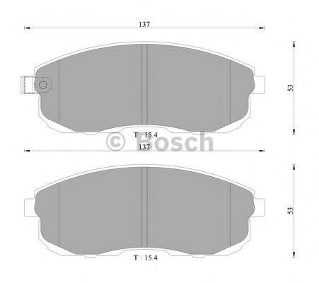 BOSCH 0986AB3063 Комплект гальмівних колодок, дискове гальмо