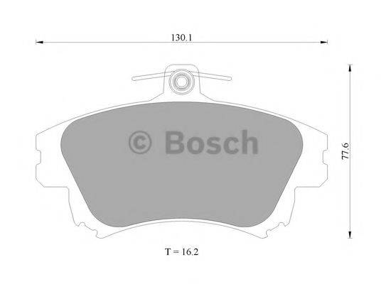 BOSCH 0986AB4465 Комплект гальмівних колодок, дискове гальмо