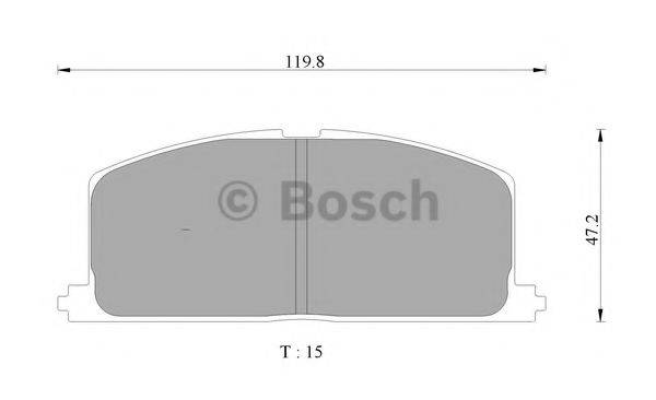 BOSCH 0986AB9002 Комплект гальмівних колодок, дискове гальмо