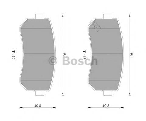 BOSCH 0986AB9149 Комплект гальмівних колодок, дискове гальмо