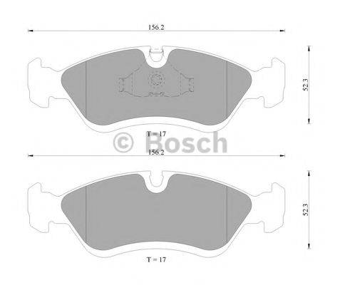 BOSCH 0986AB9202 Комплект гальмівних колодок, дискове гальмо