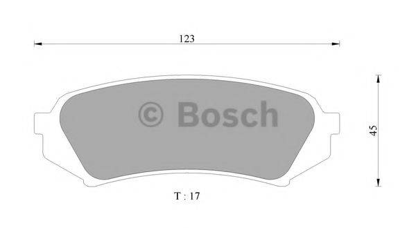 BOSCH 0986AB9274 Комплект гальмівних колодок, дискове гальмо