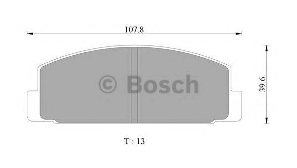 BOSCH 0986AB9377 Комплект гальмівних колодок, дискове гальмо